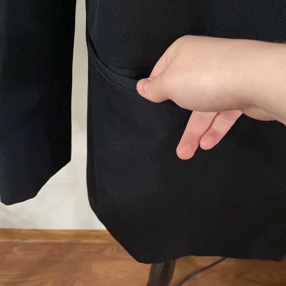 BA&SH Bonjovi double breasted blazer with sequin trim in noir black size 8 - Picture 10 of 14